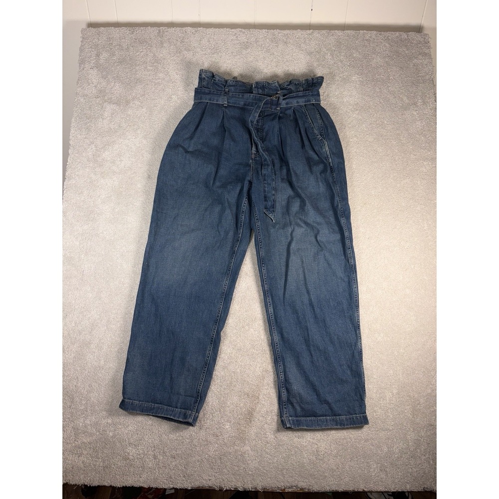 Polo Ralph Lauren Jeans Womerns Size 31 Pleated High Rise Paperbag